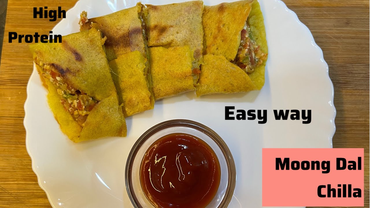 Healthy and High Protein Breakfast Recipe /मूंग दाल का चिल्ला ❤️😋