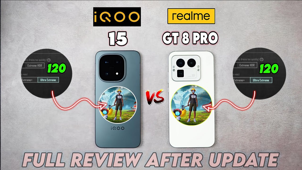 iQOO 15 Vs Realme GT 8 Pro Bgmi Test | iQOO 15 Bgmi Test | iQOO 15 review after 30 Days