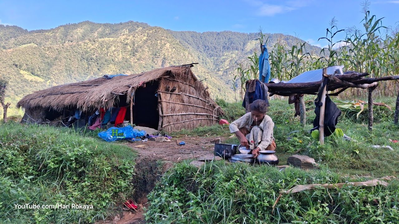Pure Village Life in Nepal | Rainy Day Cooking & Authentic Local Food