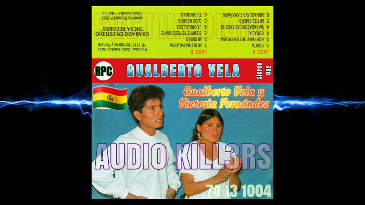 🇧🇴🇧🇴 GUALBERTO VELA & VICTORIA FERNÁNDEZ DEL AÑO 93 CASSETTE ORIGINAL ALBUM COMPLETO 74 13 1004