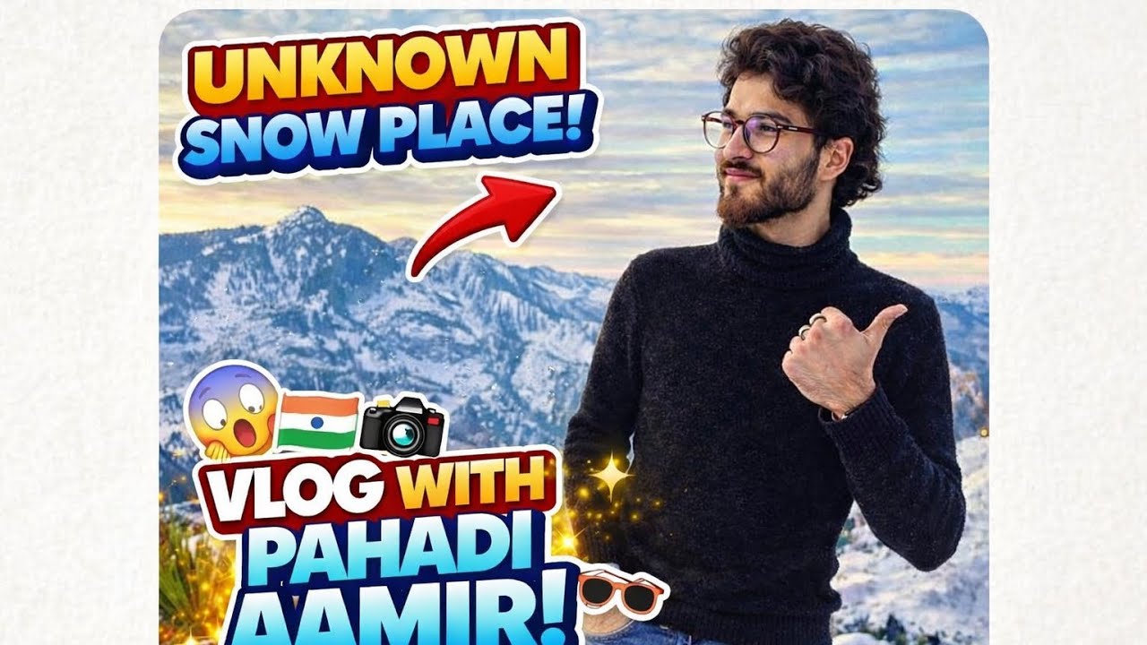 Exploring an UNKNOWN Snow Place ❄️ | Vlog with Pahadi Amir