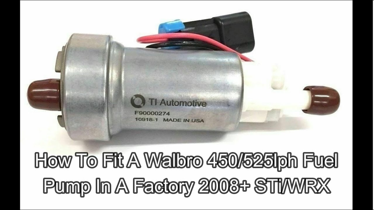 How To: 2008+ STi/WRX Walbro 450/525LPH Install (Factory Hanger)