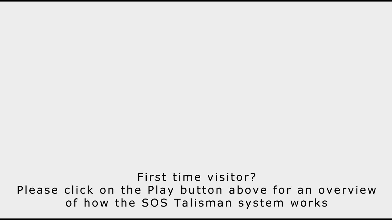 How the SOS Talisman medical bracelet system works.
