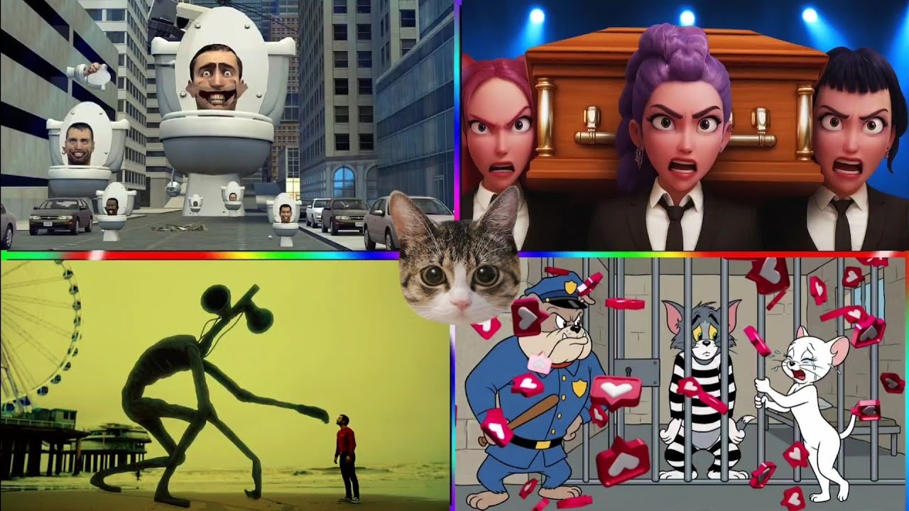 Skibidi Toilet 🚽🧻 🆚 Siren Head 🔊👤 🆚 Q-Pop 🎤✨ 🆚 Tom and Jerry 🐱🐭 Tiles Hop EDM Rush 