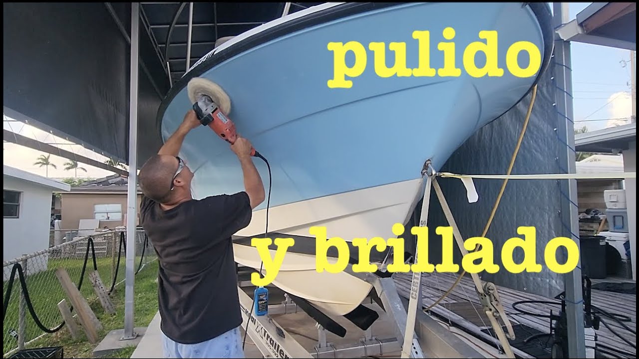 🛥HYDRASPORT 🛥28,2 VX ⚓️pulido del bote y😁brillando que le hace falta EP-283