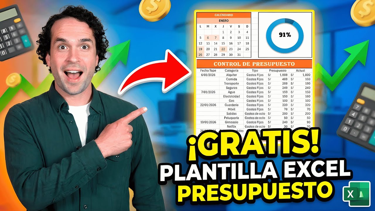 ¡Tu Dinero Bajo Control! Plantilla Presupuesto en Excel (GRATIS) 🚀