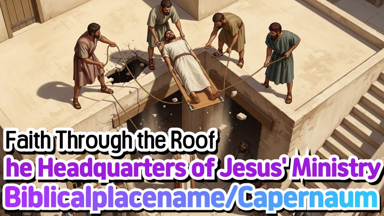 Biblical Place Name : Capernaum / the headquarters of Jesus' ministry Faith that pierced the roof
