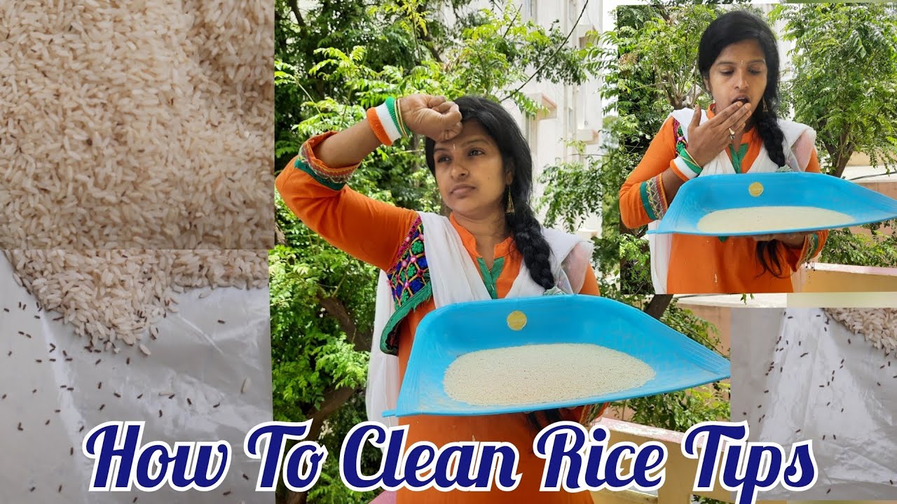 How To Clean Rice | Rice Cleaning Process | బియ్యం పురుగు పట్టకుండా |Old Methods| Home Remedy Rice