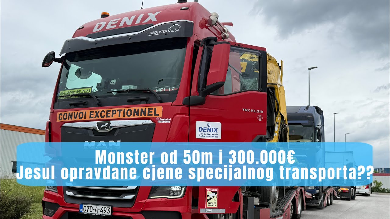 MAN TGX 23.510 labudica za specijalini transport. Jesu li opravdane cjene specijalnog transporta?