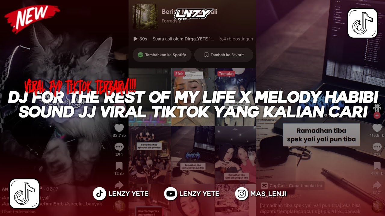 DJ FOR REST OF MY LIFE X MELODY HABIBI X YALI YALI | SOUND JJ RAMADHAN VIRAL TIKTOK YANG KALIAN CARI