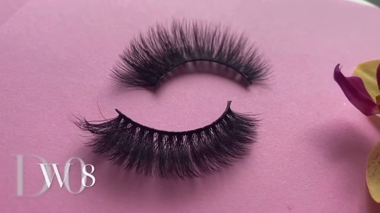DW07-09 ONLYCANAS Free Sample Natural Look 3D Plant Fiber Vegan Eyelashes Lashes Factory