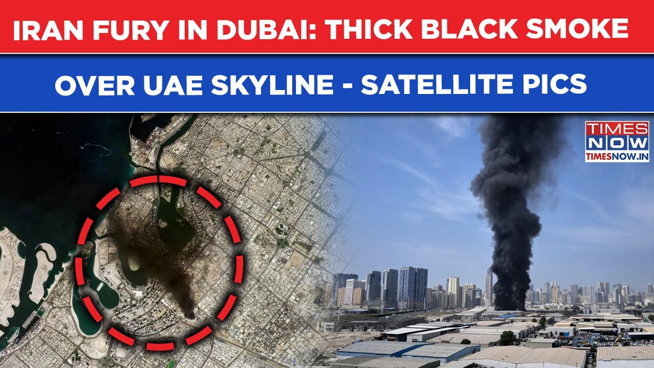 Watch Iran Fury Burn Dubai: Satellite Pics Show Thick Black Smoke Over UAE Skyline As Missiles Rain