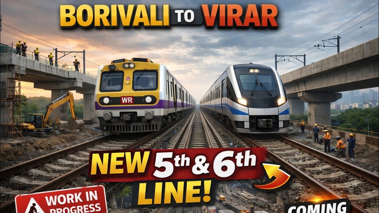 🚆 Borivali to Virar New 5th & 6th Line | Latest Update | Mumbai Local Mega Project