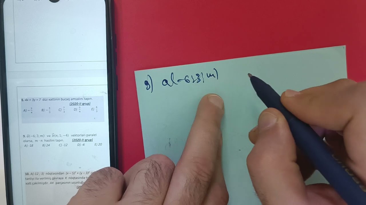 Təkrar.Vektorlar.Qəbula düşən suallar,Blok və Buraxılış.Riyaziyyat
