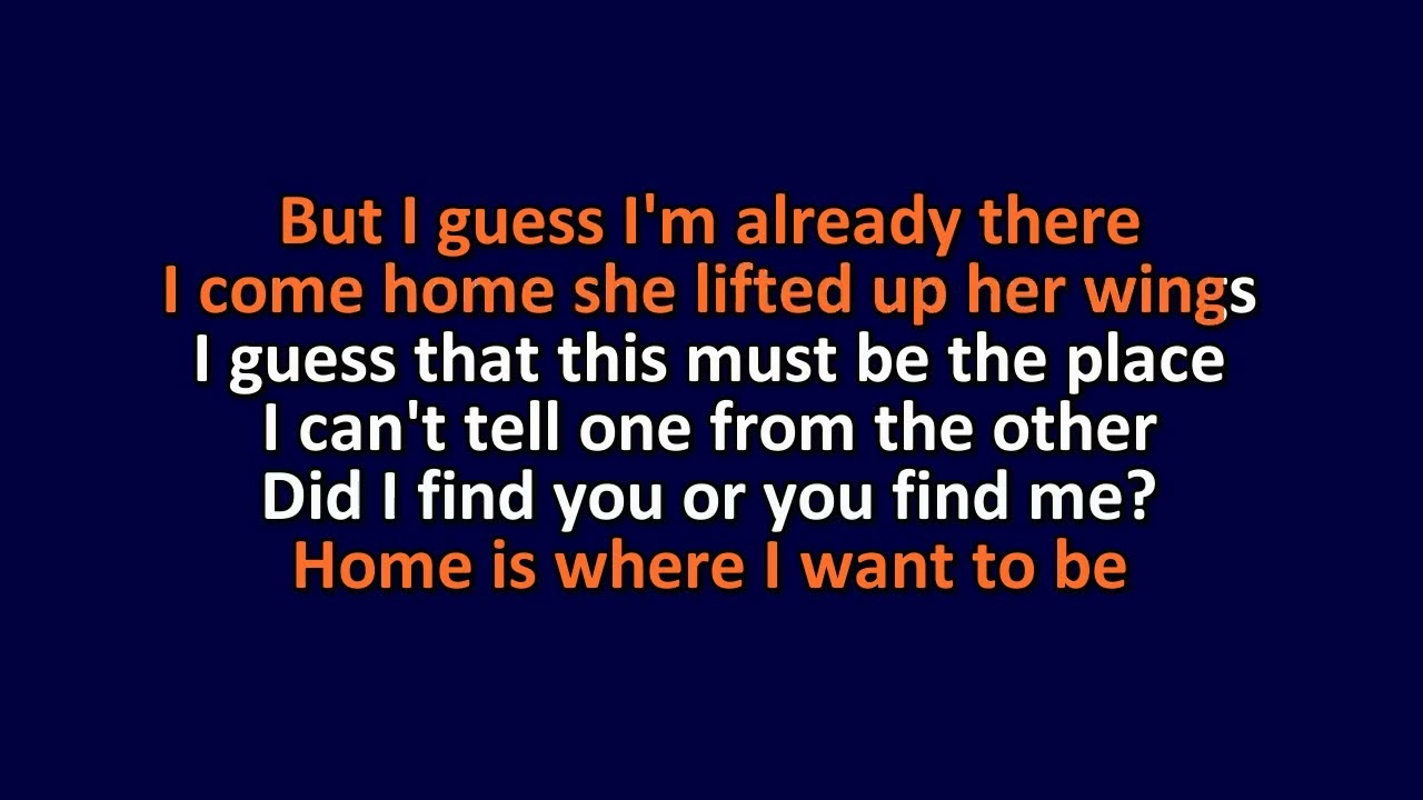 Iron And Wine & Ben Bridwell - This Must Be The Place (Naive Melody) - Karaoke Instrumental Lyrics