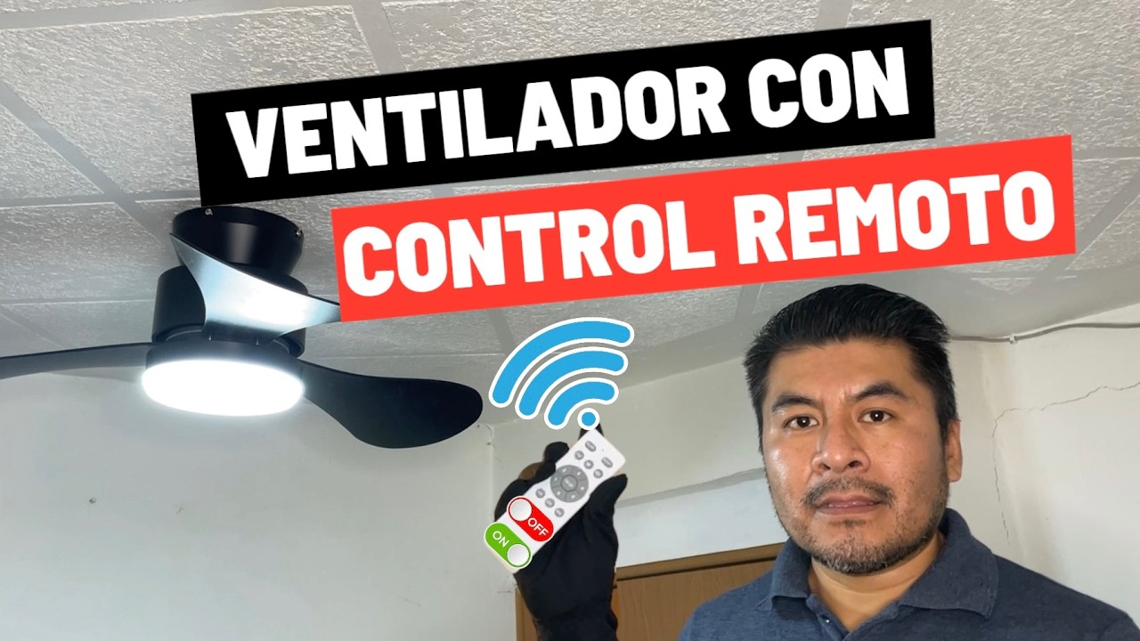 🛠️💪🏻Conexión de Ventilador con Luz y Control Remoto. MUY FÁCIL Ventlanto