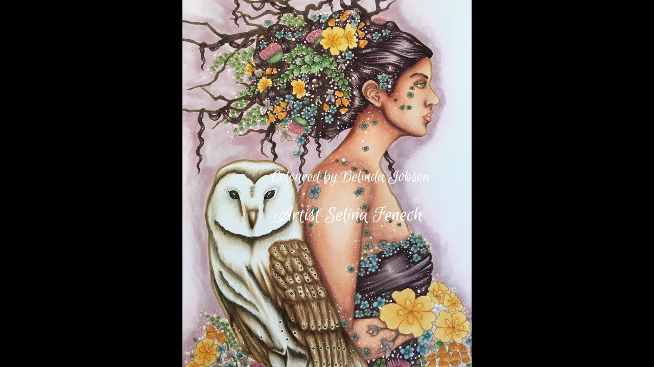 COPIC MARKER TUTORIAL | Blodeuwedd in Bloom Selina Fenech