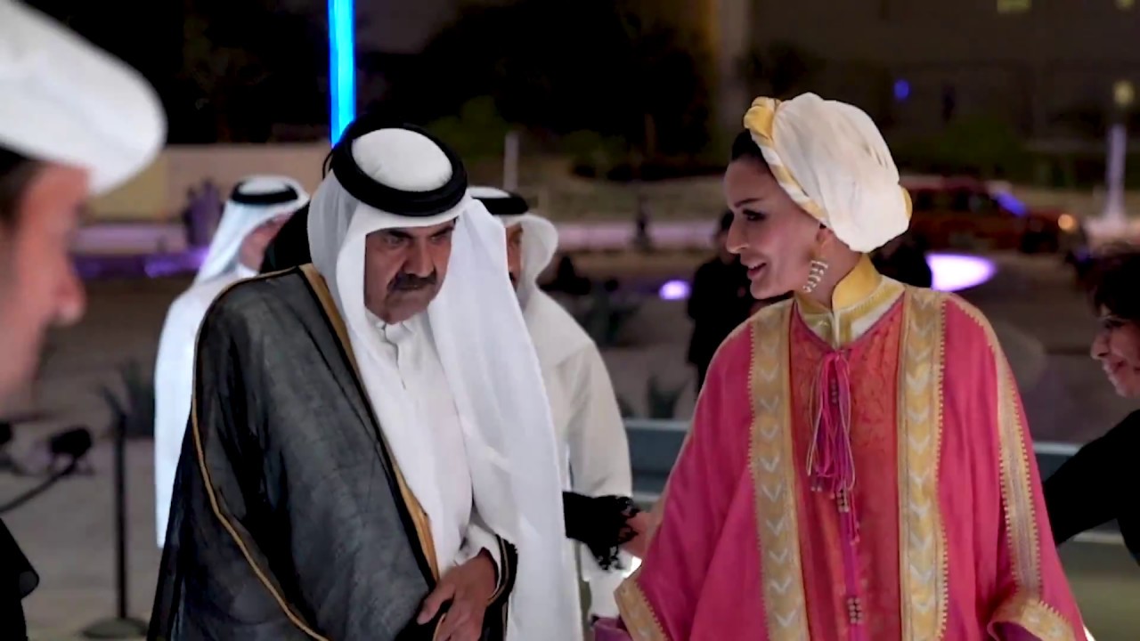 Their Highnesses at the Qatar National Library opening | أصحاب السمو خلال افتتاح مكتبة قطر الوطنية