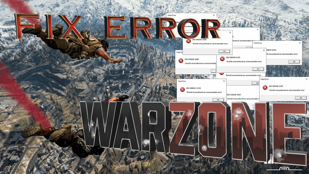 How to Fix Dev Error 6328 6036 6086 6056 6165 and Others on Call of Duty Warzone Modern Warfare