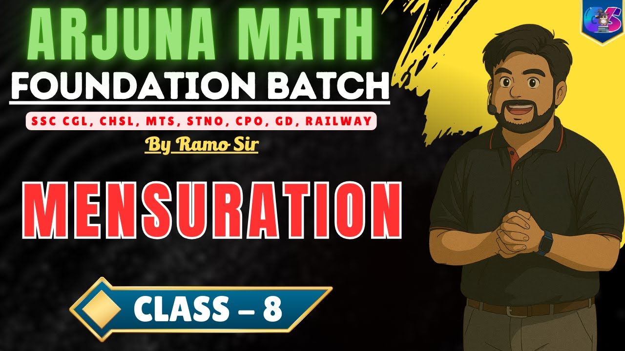 Arjuna Math Foundation Batch | Mensuration | Class - 8 | by Ramo Sir |   ⁨  ⁨ ⁨ ⁨ ⁨@GlowYrStudy