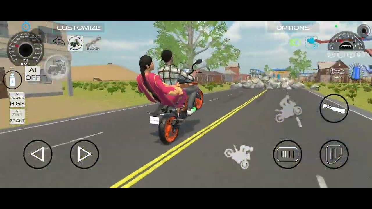 Bike simulator 3D game 😃🎯 #bikesimulator #tractor #indianbikesdriving3dnewtodayupdate  