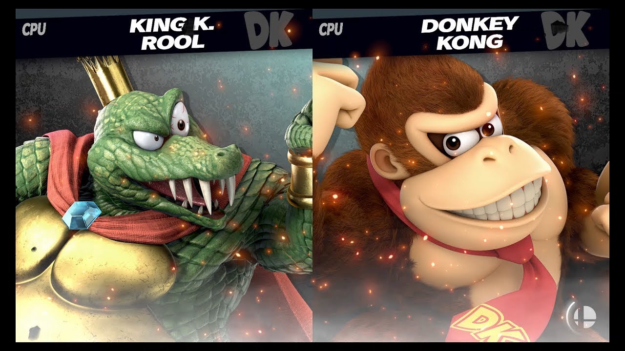 King K Rool Vs Donkey Kong : Super Smash Bros. Ultimate Smash Mode Gameplay