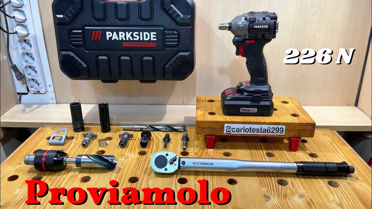 Parkside Performance avvitatore a percussione ricaricabile 20 V Lidl recensione e test avv impulsi