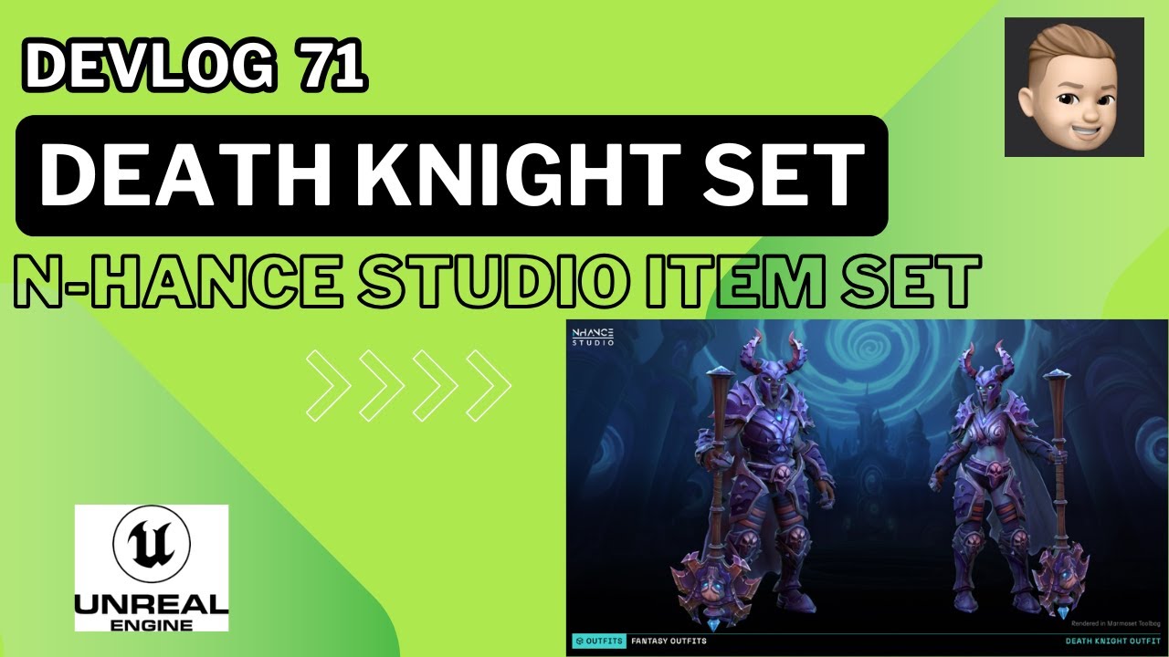 UE5 devlog: Integration of the death knight item set into our MMO game