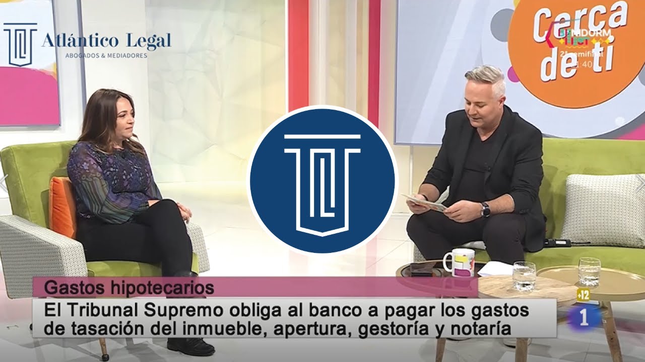 Gastos de hipoteca: La Directora legal de Atlántico Legal entrevistada en 'Cerca de tí' en TVE.
