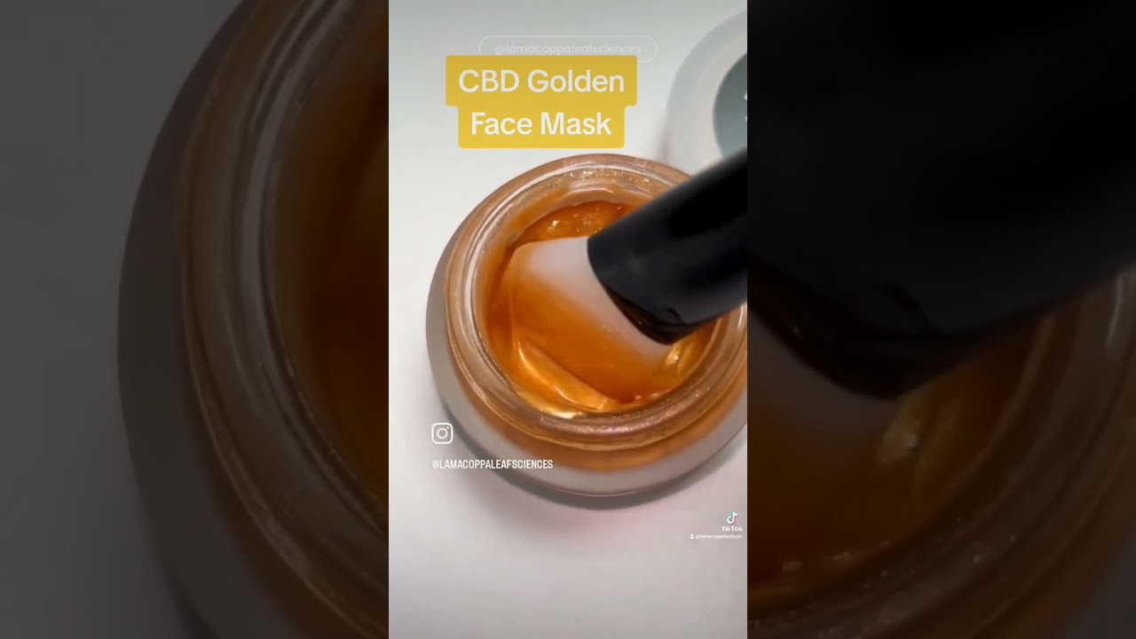 CBD Golden Face Mask #bellezzanaturale #cbdskincare  #yourskincare #skincare #skincareproducts