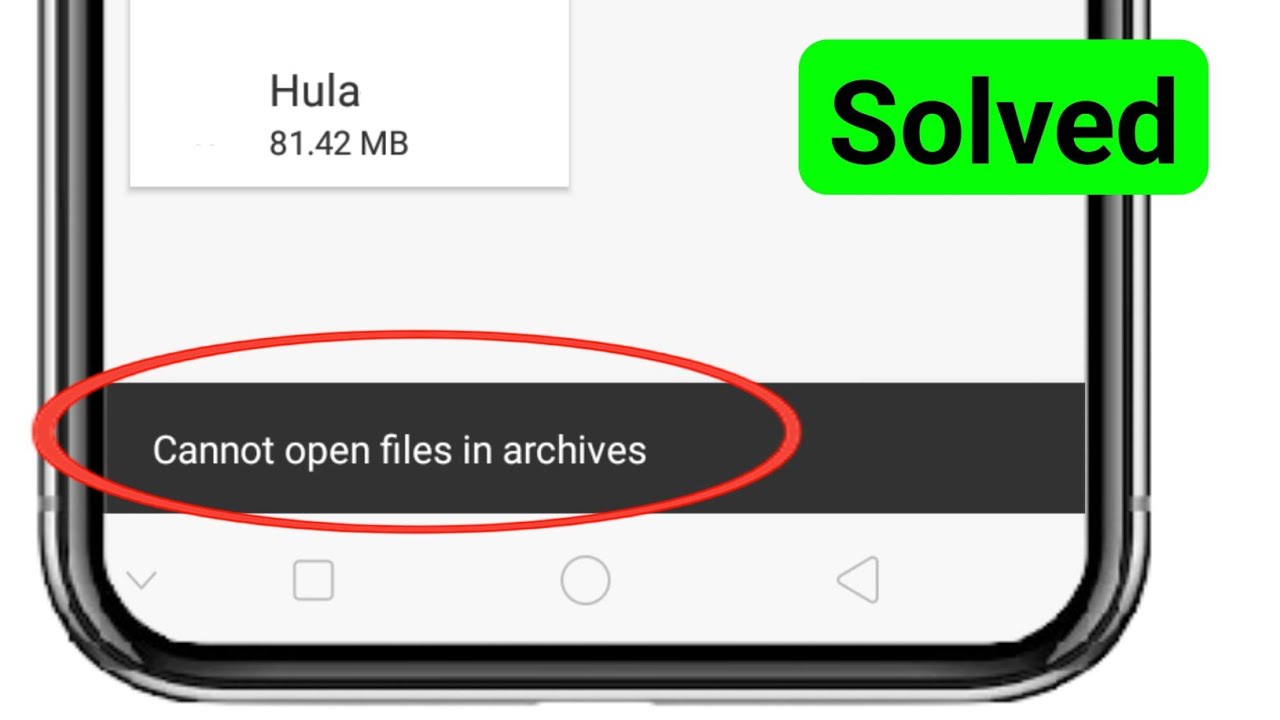 Cannot Open Files in Archives problem in Android 2025 || Fix Cannot Open Files in Archives