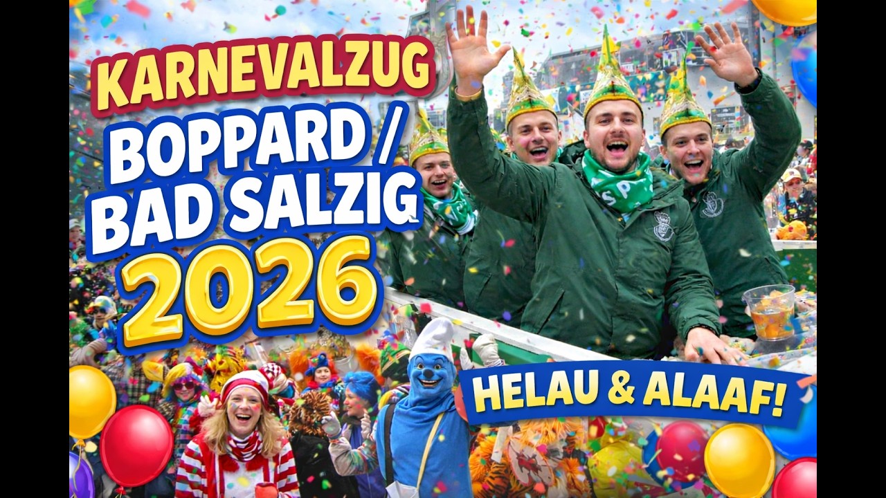 Karnevalszug in Boppard / Bad Salzig 2026 🎉 | Highlights & beste Momente