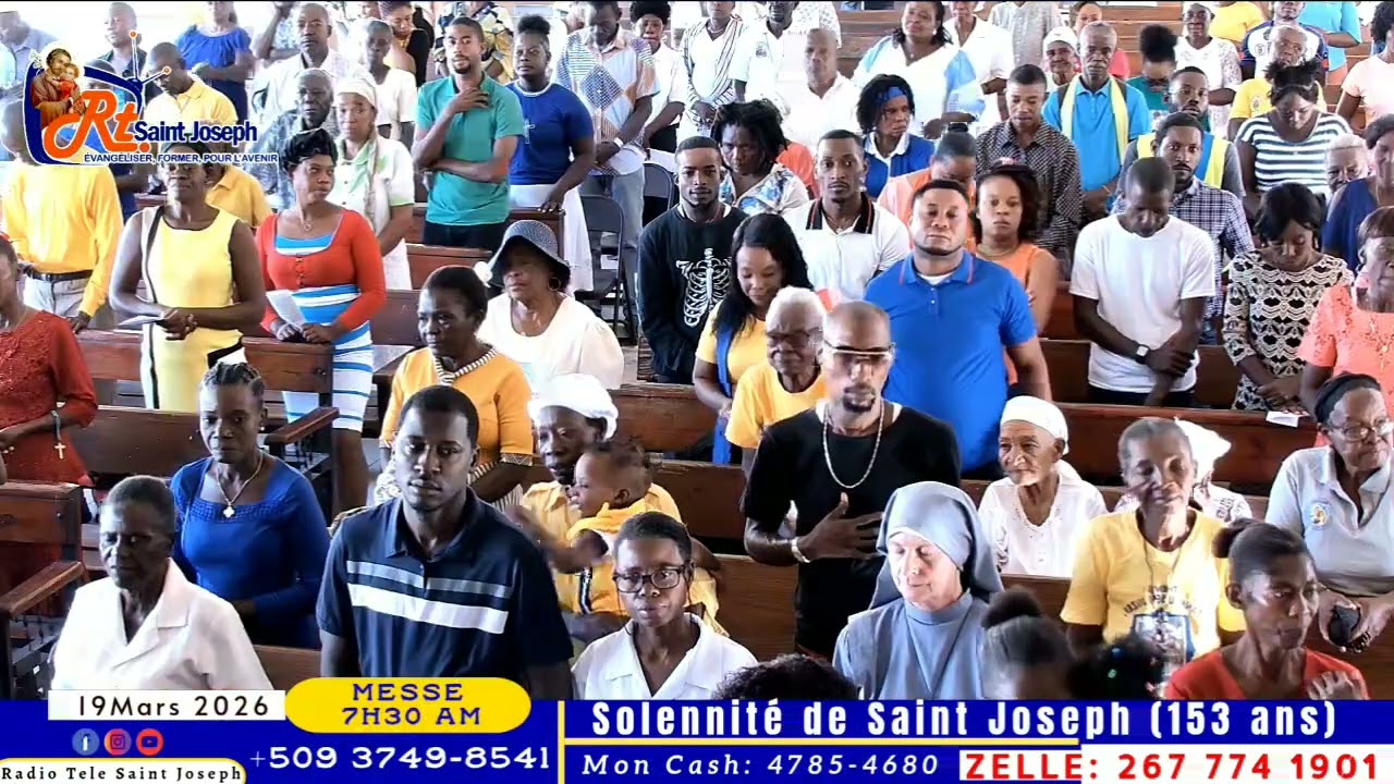 Solennité de Saint Joseph, Messe 7h30Am , Paroisse Saint Joseph (Croix-des- Bossales) P-Au-P