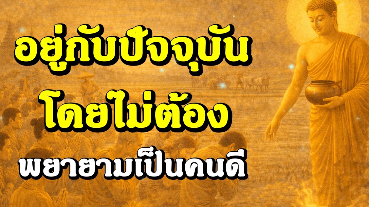 อยู่กับปัจจุบัน โดยไม่ต้องพยายามเป็นคนดี | ฟังธรรมะก่อนนอน , ฟังธรรมก่อนนอน | Ep.228