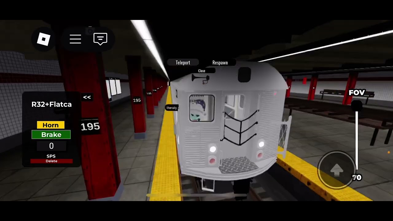 I pick up the trash in a 35 robux train i got yesterday 🤮