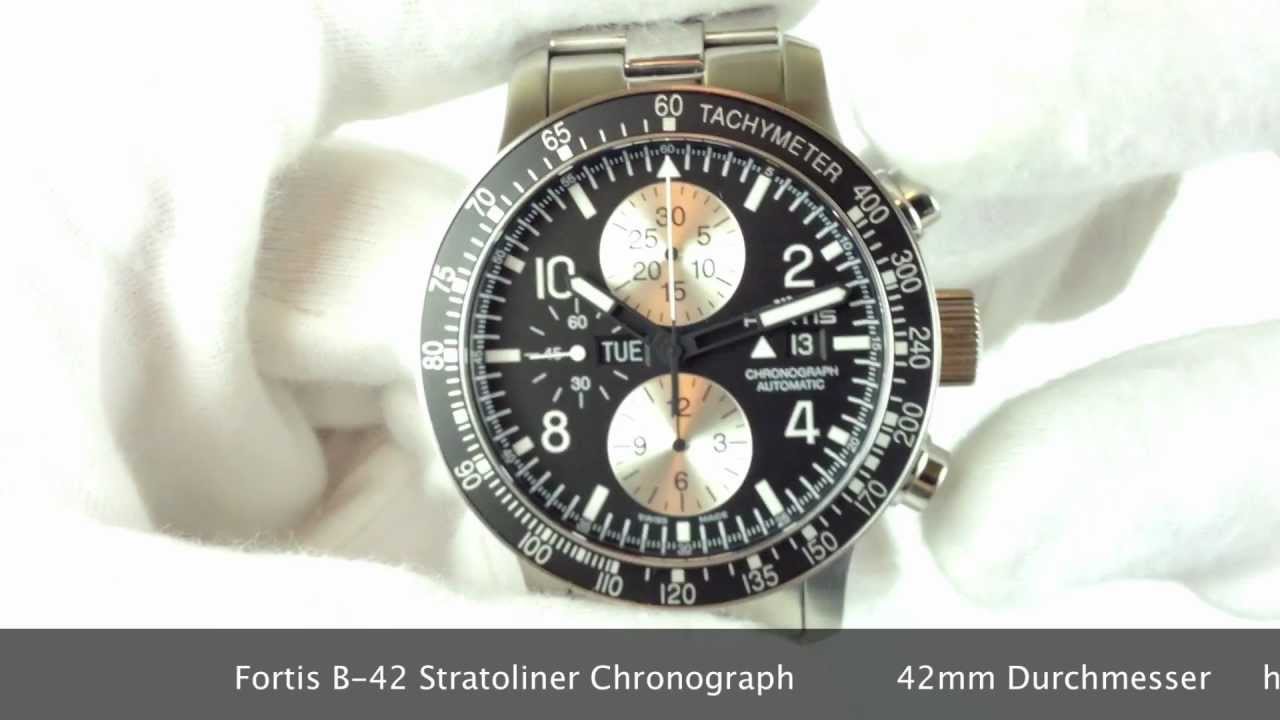 Fortis B-42 Stratoliner Chronograph Automatik 665.10.11 M www.olfert.co