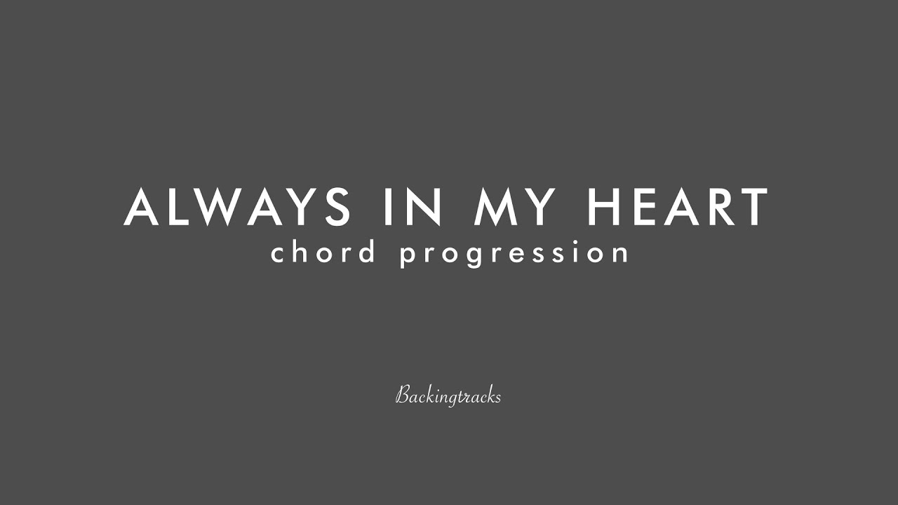 ALWAYS IN MY HEART chord progression - Jazz Backing Track Play Along The Real Latin Book