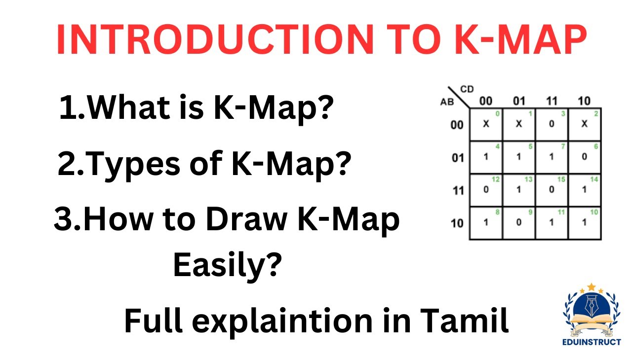 K-map in Tamil | Introduction to K-map | Types of K-map with examples#engineering#electronic#circuit