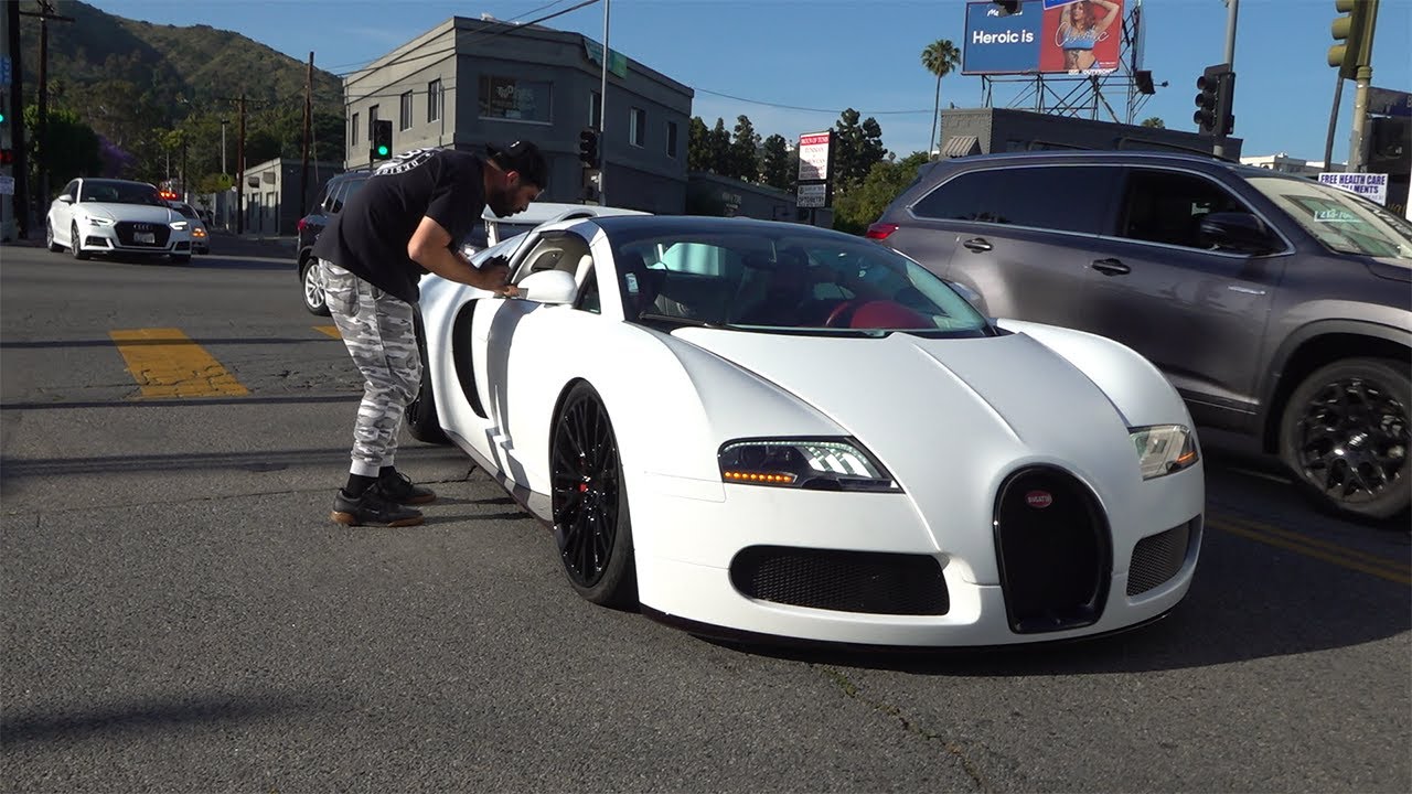 Super Flat White Bugatti, Tiffany Blue Rolls Royce Cullinan.