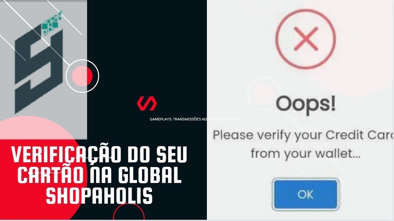 Global Shopaholics, Erro ao pagar o frete ( Adicionar e Verifição do cartão)