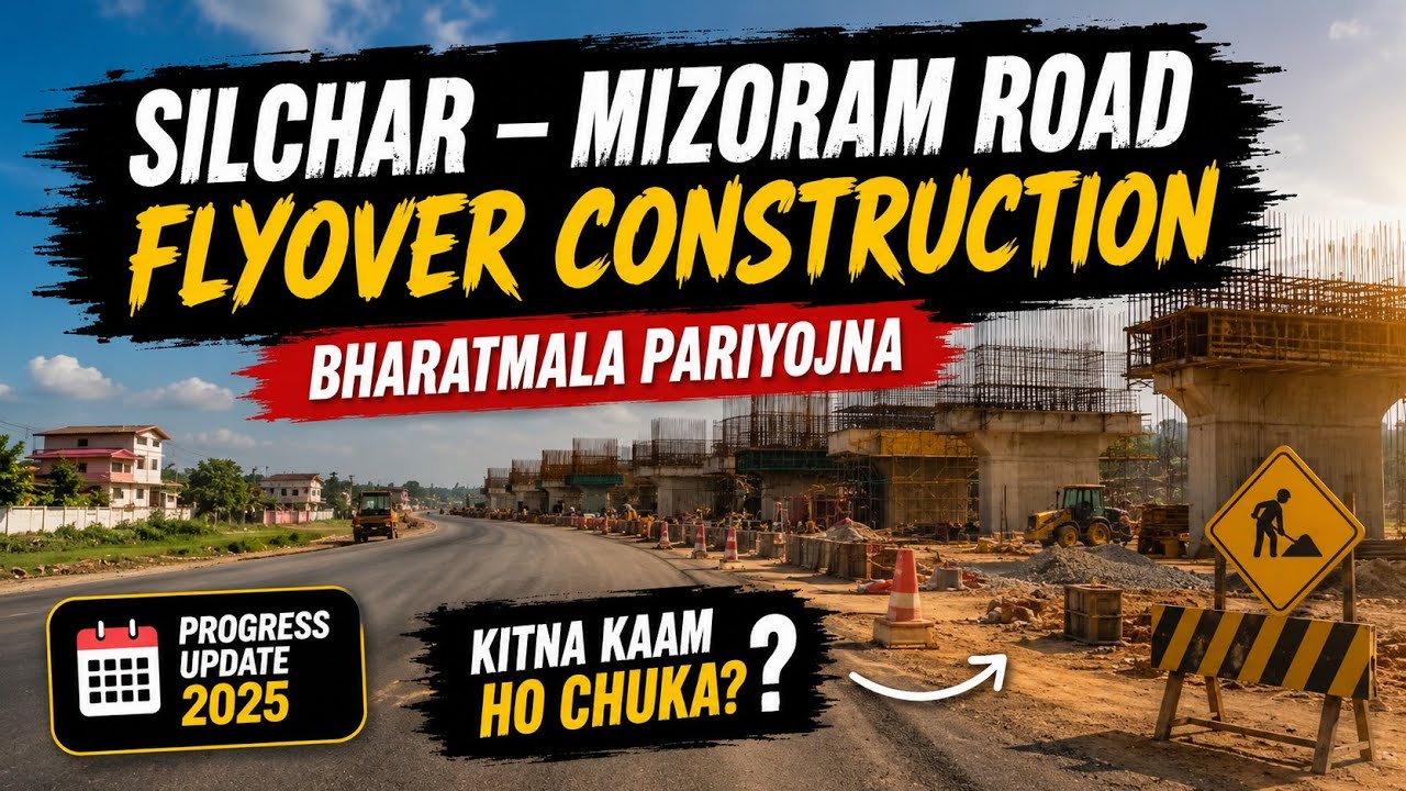 New Flyover Construction on Silchar Mizoram Road | Bharatmala Pariyojna Update.. #bharatmalaproject