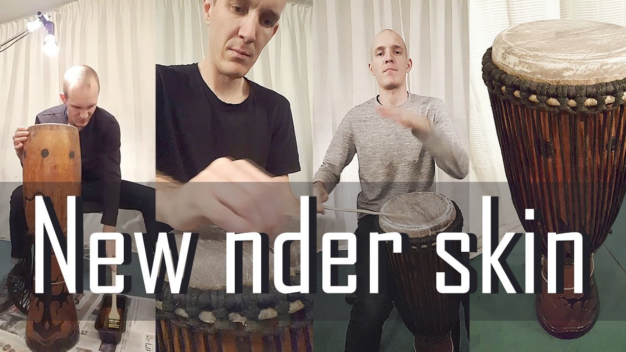 Changing a nder sabar drum skin