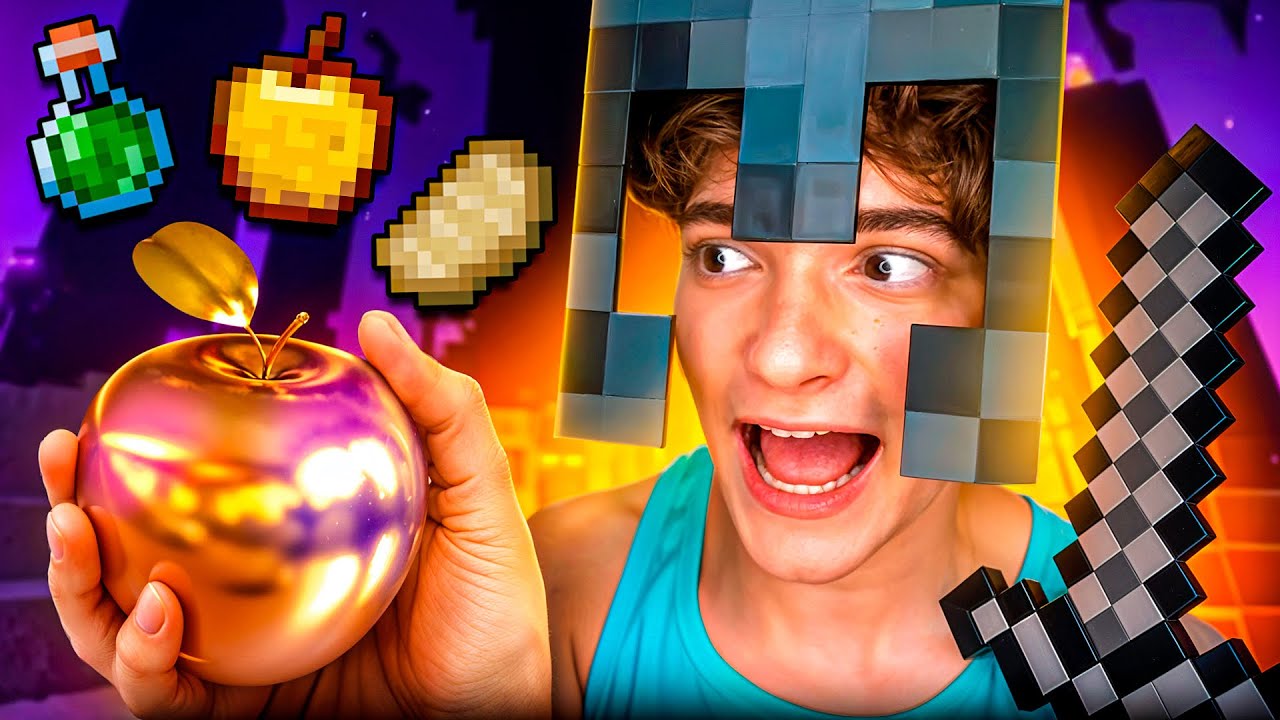Emojis de comida de Minecraft en la vida real - GRAN FINAL!