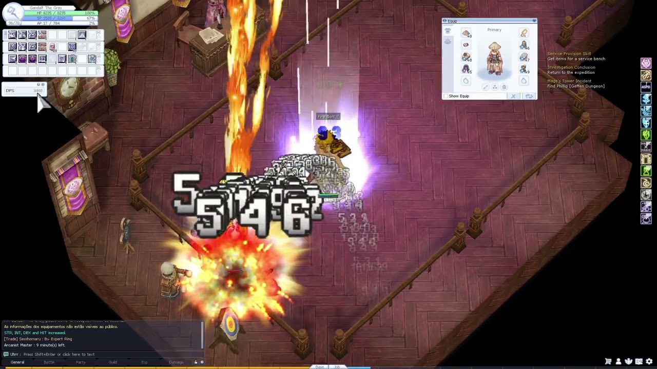 MYO Professor progression - AA vs Caster DPS