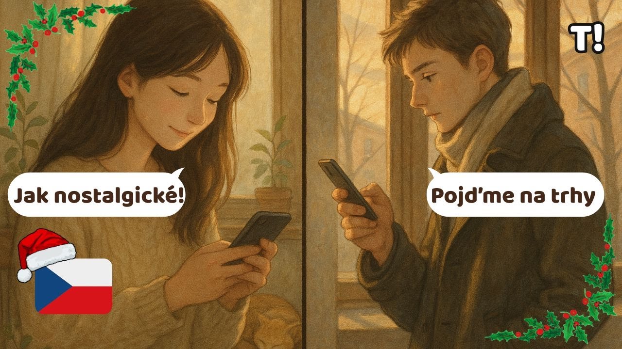 My First Christmas as an Expat🎄🇨🇿 | Easy Czech Dialogue (A1&ndash;A2-B1)🧑&zwj;🎄