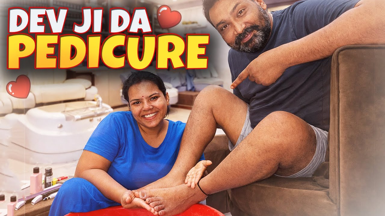 Dev ji da kita pedicure❤️