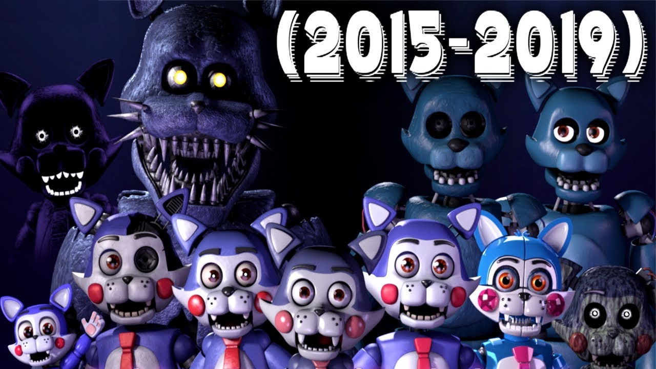 Evolution of CANDY in Five Nights at Candy's Remastered (2015-2019)