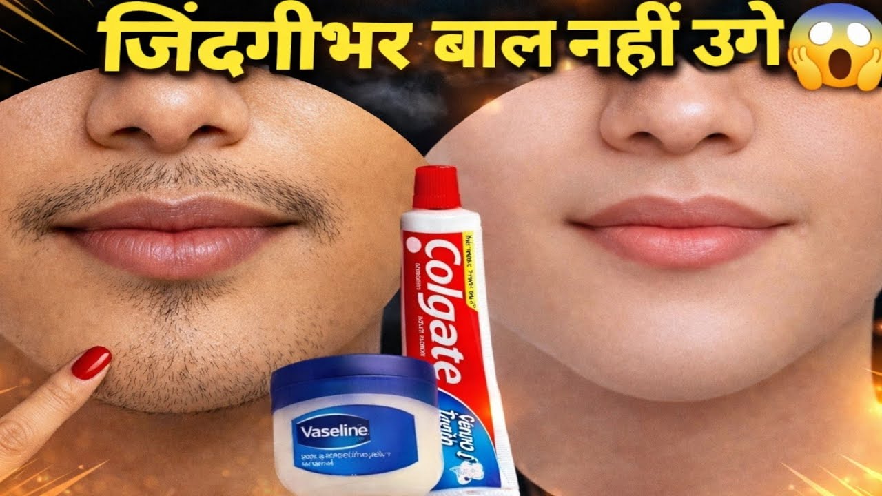 डॉक्टर ने बताया Vaseline से बिना दर्द चेहरे के बाल निकालने का आसान तरीका😱|| Facial Hair Removal