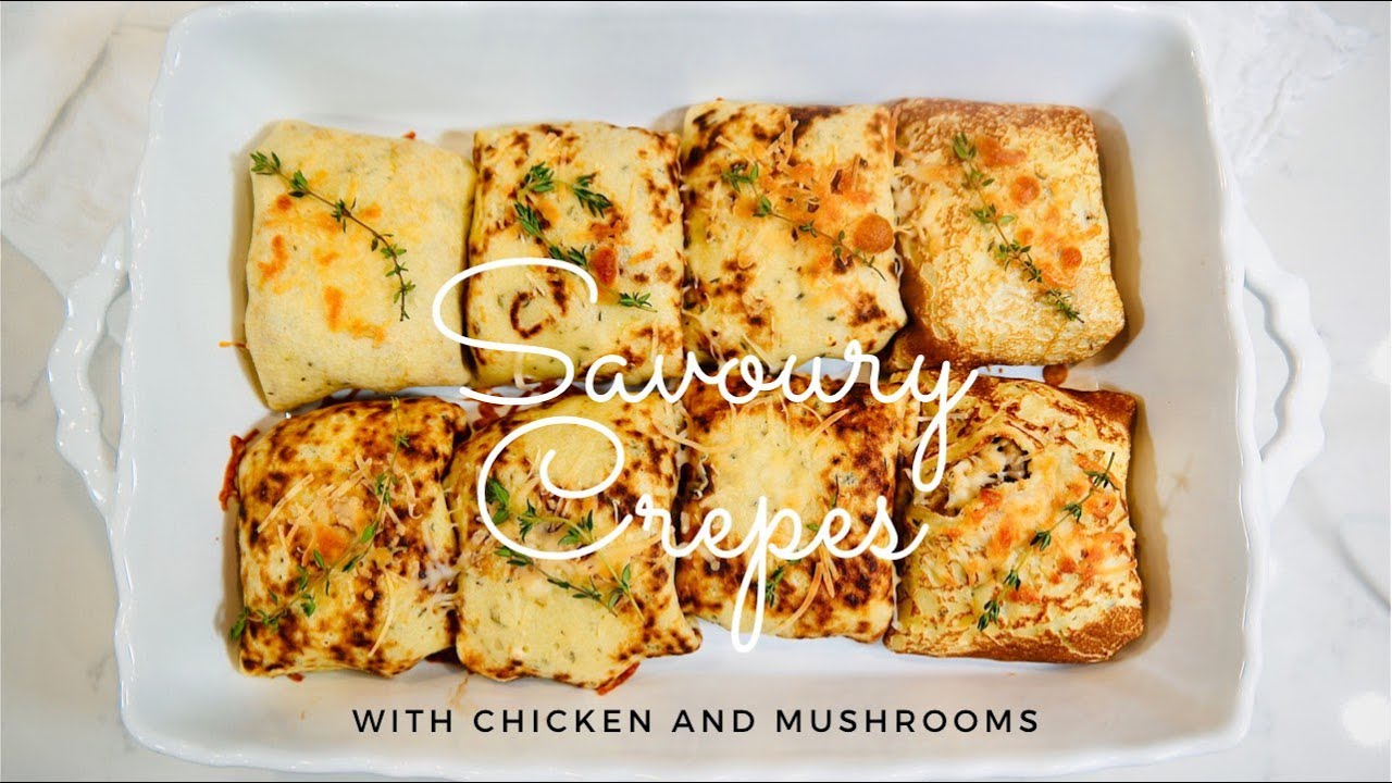 Chicken Mushrooms Crepes | Пиле в палачинка