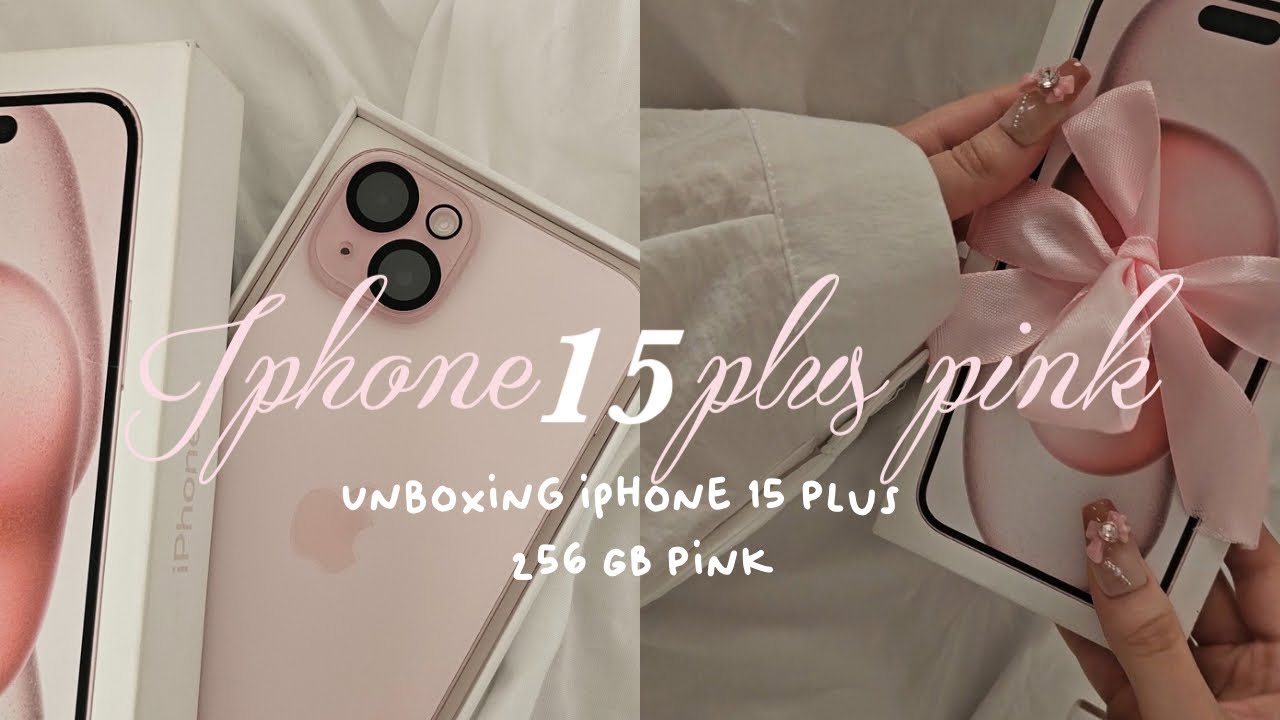 🫧💌| Unboxing IPhone 15 plus (256 GB) PINK VERSION (ASMR quite unboxing) ˖ ᡣ𐭩 ⊹ ࣪  ౨ৎ˚₊